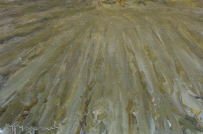 Oil painting Field by Chernyshevsky Petr Akimovich on textured canvas