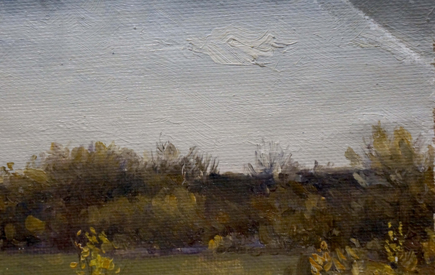Oil painting Field by Chernyshevsky Petr Akimovich muted landscape