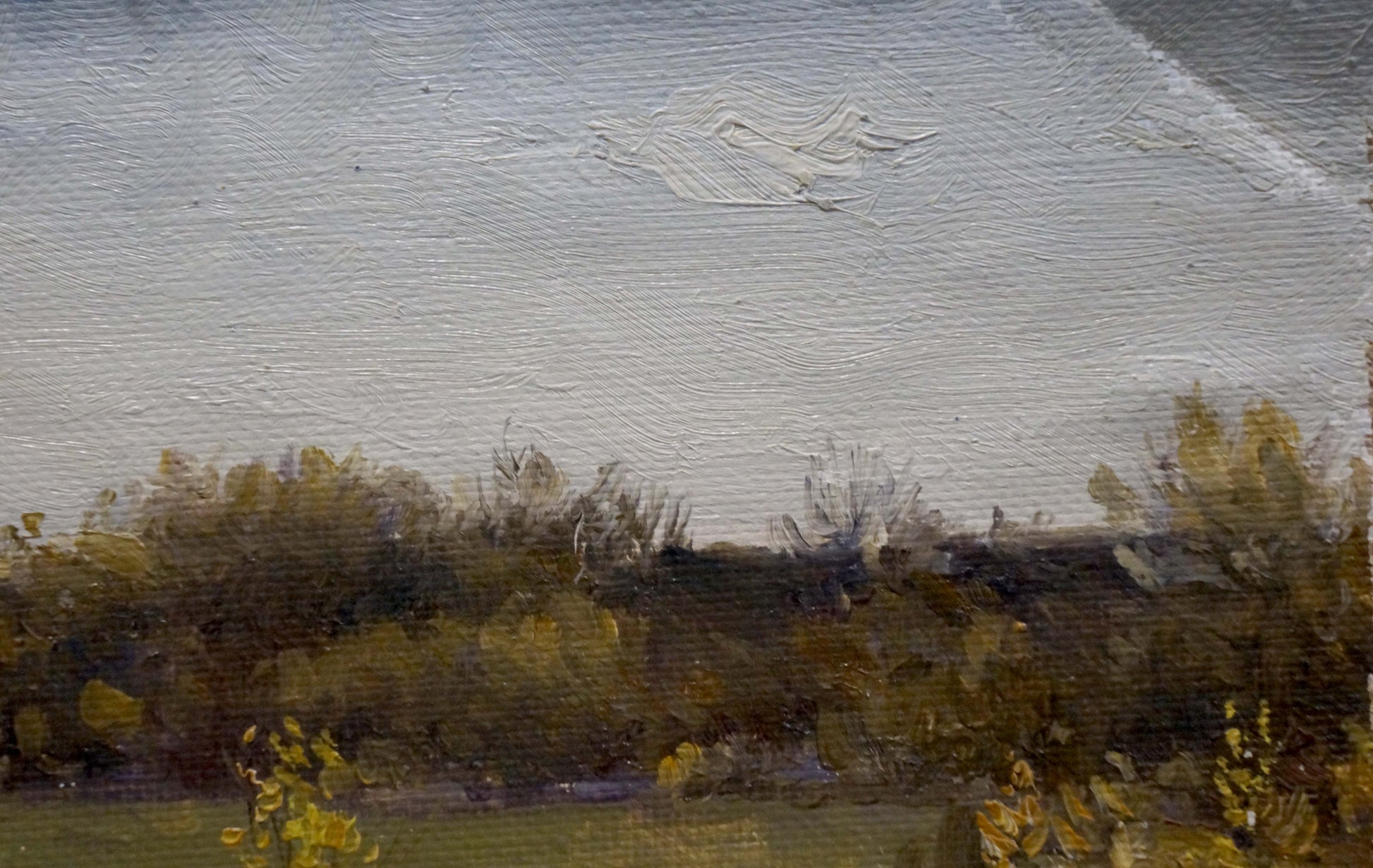 Oil painting Field by Chernyshevsky Petr Akimovich muted landscape