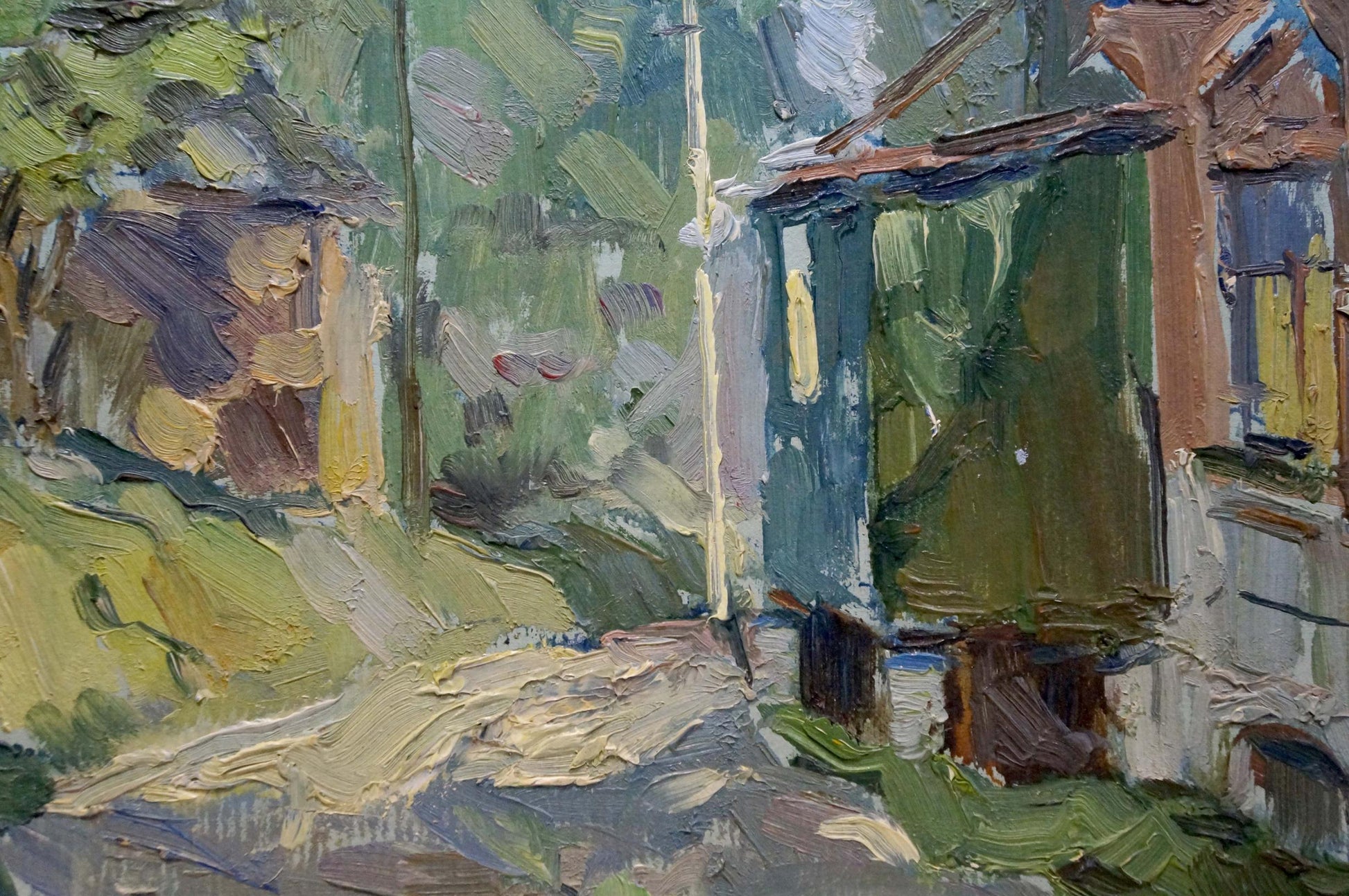 Oil painting Rustic beauty by Gorobets Pavel Matveevich, village scene