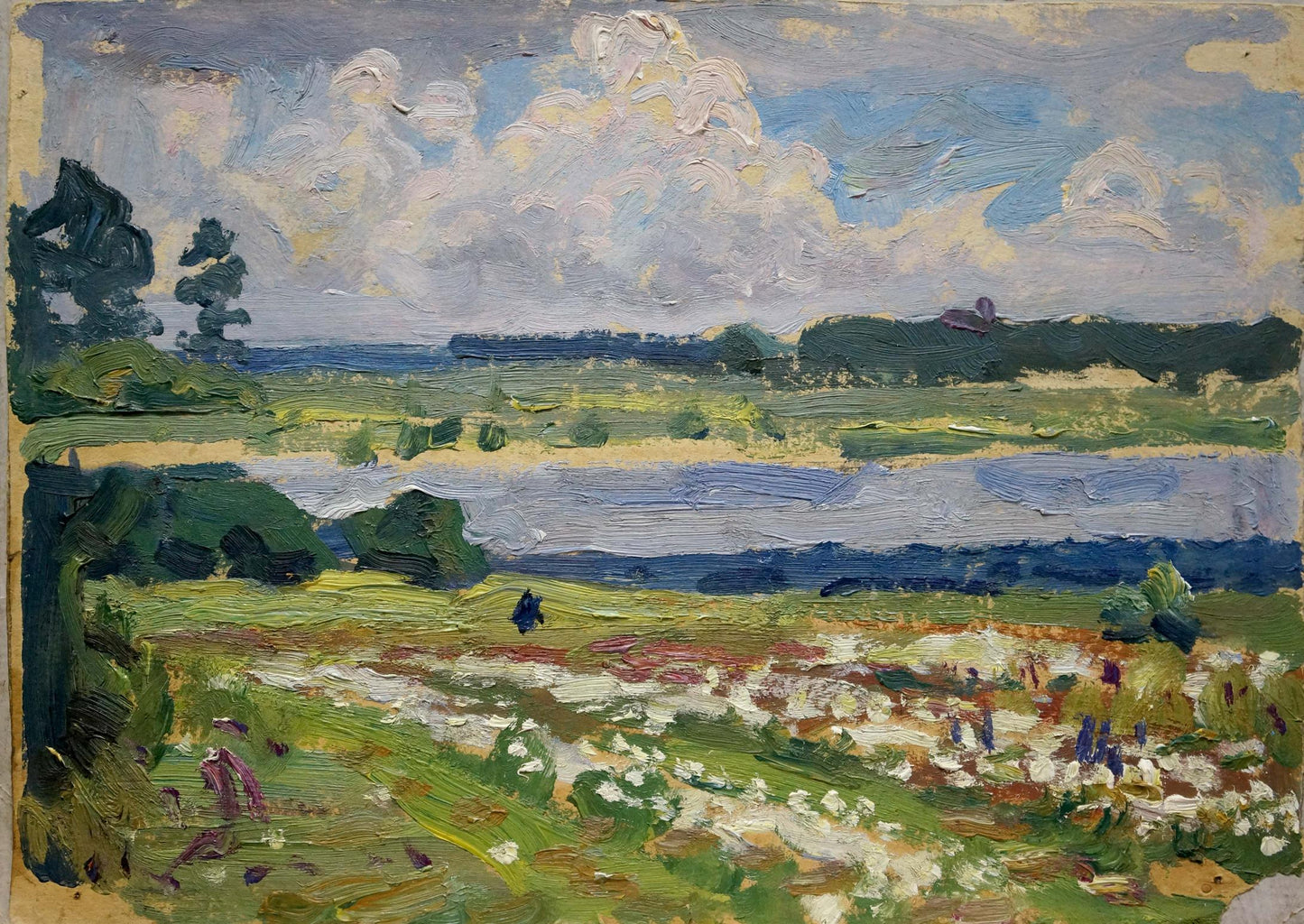Impressionistic oil painting Before the Rain by Trohimenko Karp Demyanovich