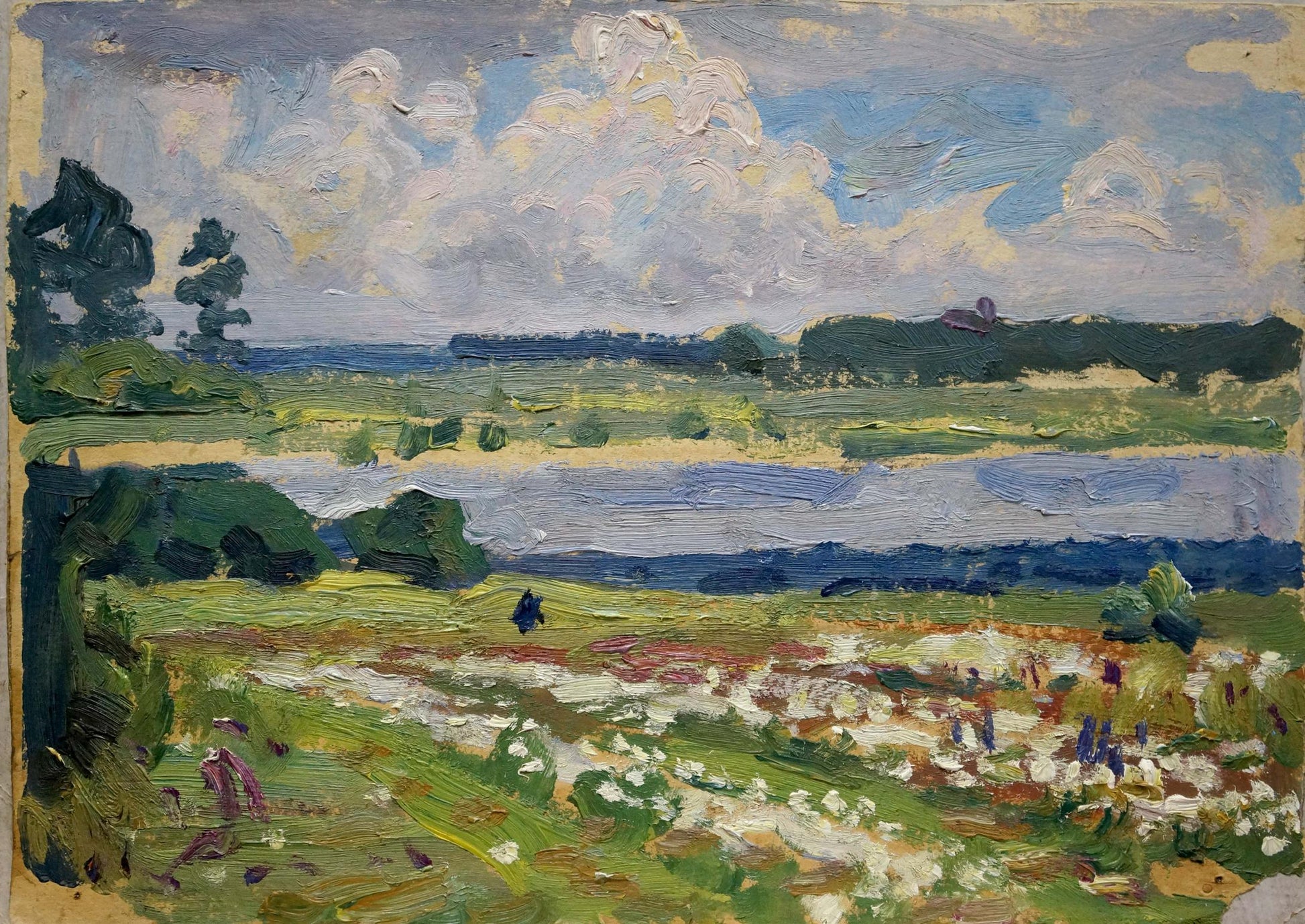 Impressionistic oil painting Before the Rain by Trohimenko Karp Demyanovich