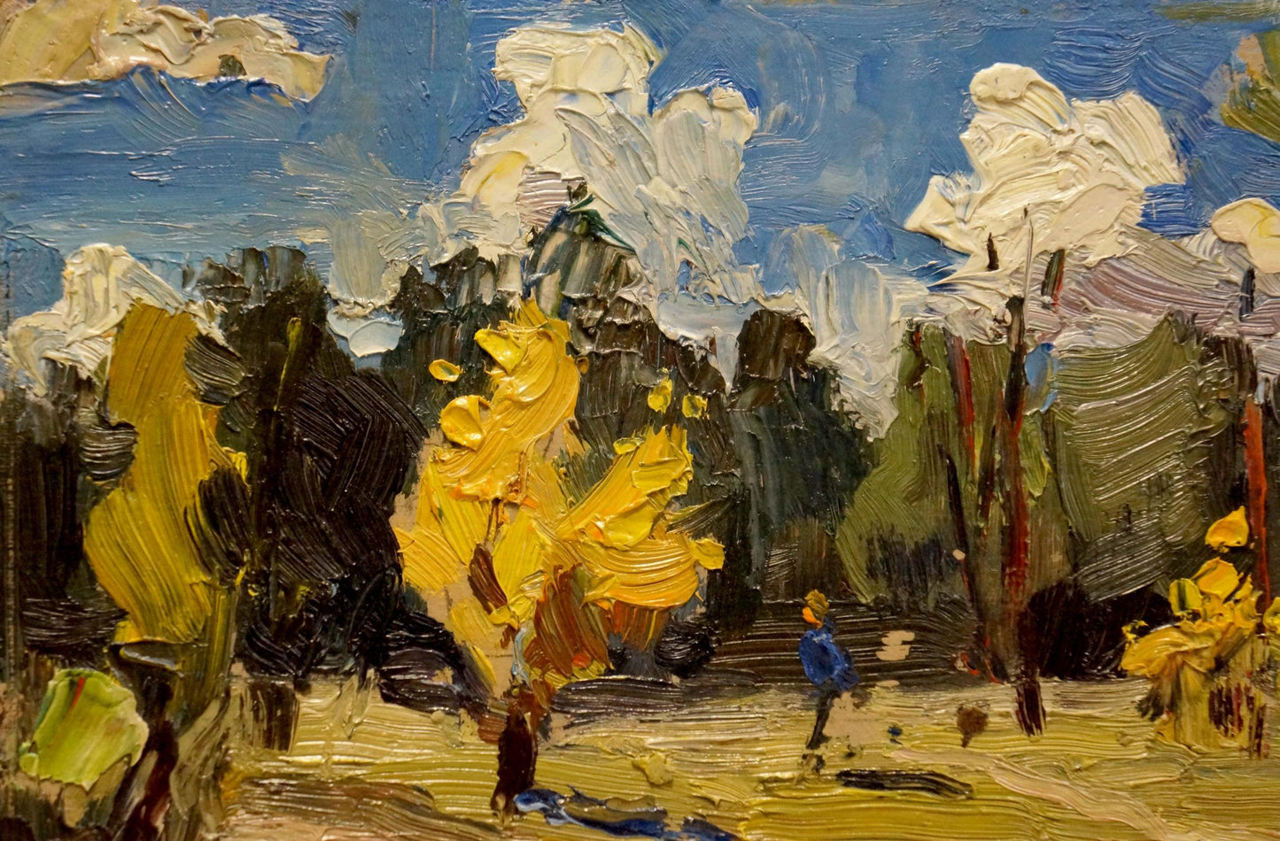 Oil painting Golden Autumn by Popov Igor Alexandrovich