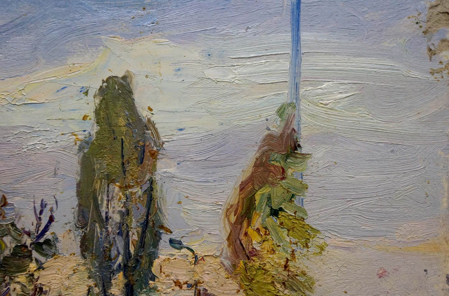 Oil painting of autumn landscape by Gantman Moisey Faibovich