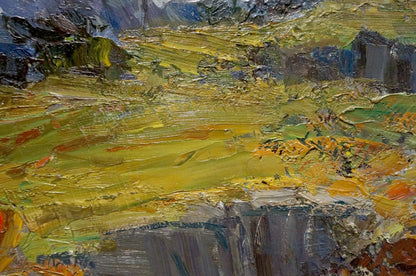 Oil painting of mountain landscape by Stremsky Alexander Ivanovich
