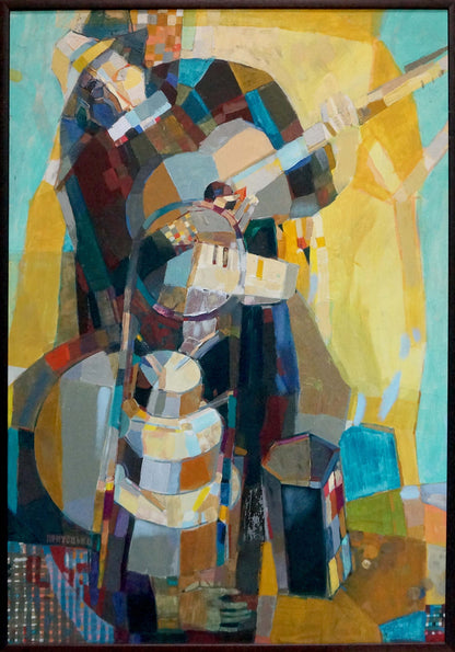 Abstract oil painting Man orchestra by Prikhodko Vyacheslav Afanasevich