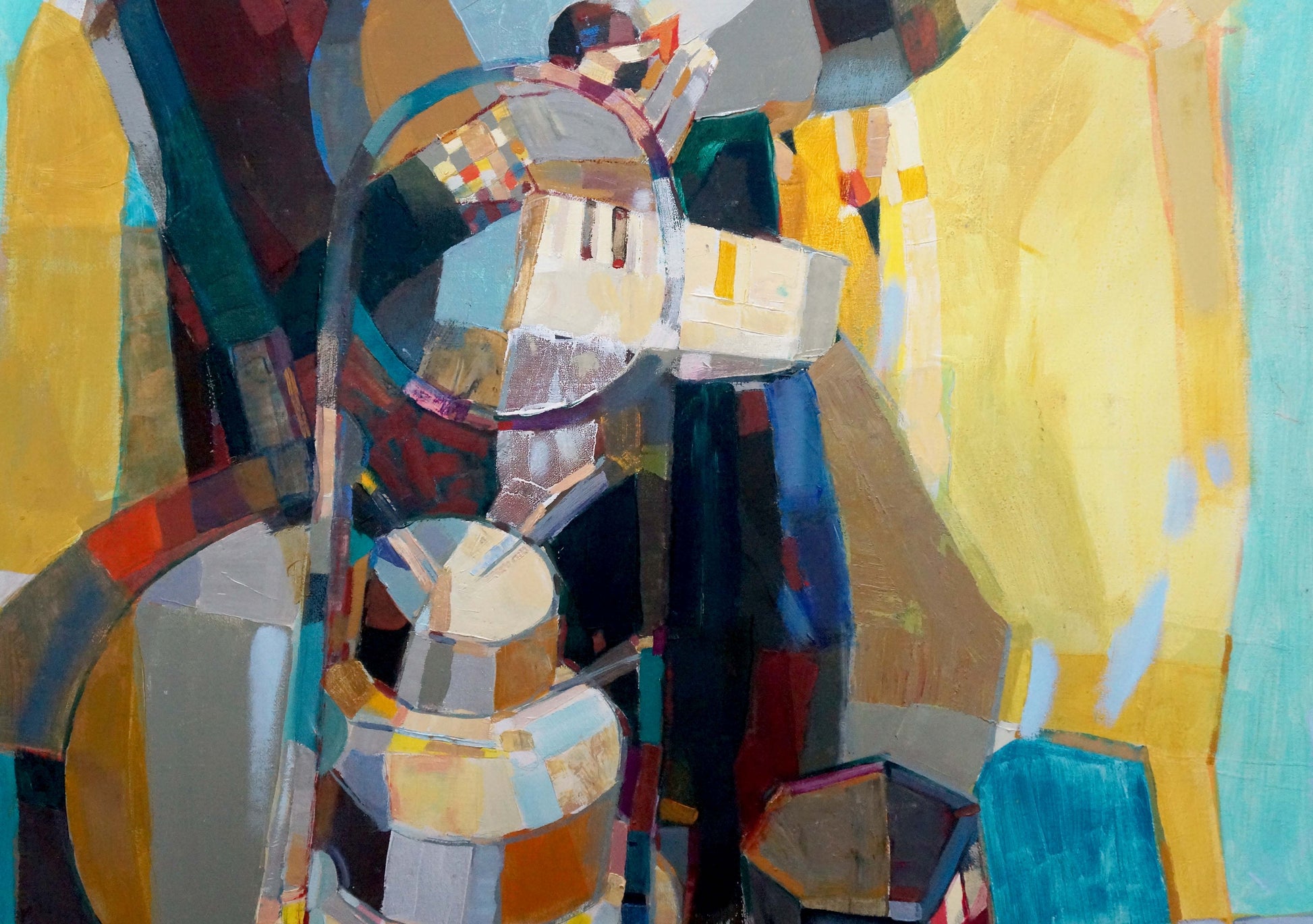 Abstract oil painting Man orchestra by Prikhodko Vyacheslav Afanasevich