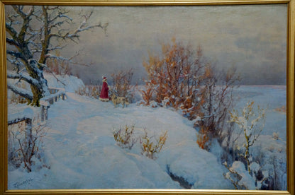 Oil painting Winter fairy tale by Kovalskaya-Ilyina Polina Vladimirovna