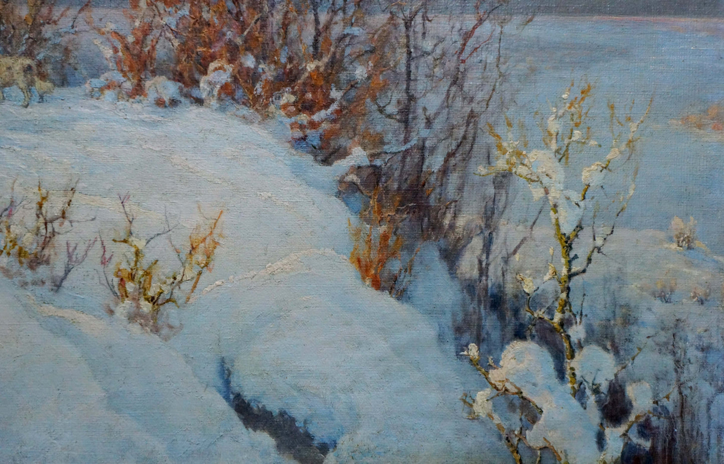 Oil painting Winter fairy tale snowy landscape by Kovalskaya-Ilyina Polina Vladimirovna