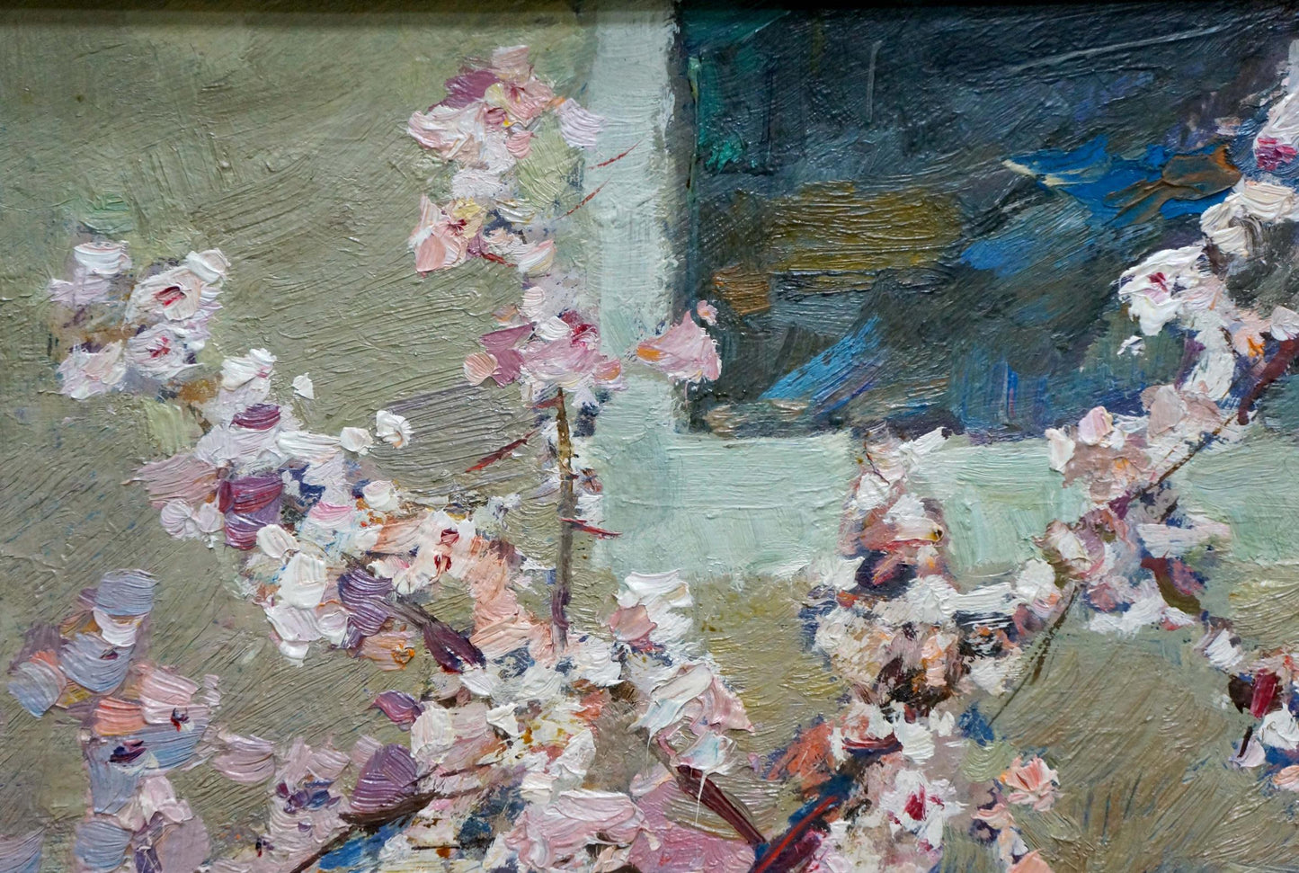 Oil painting Still life with book and flower by Fedor Zakharov