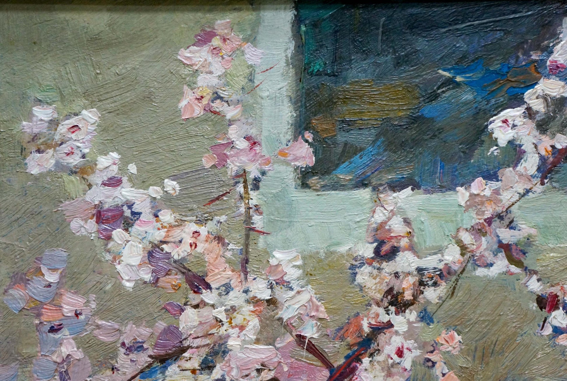 Oil painting Still life with book and flower by Fedor Zakharov