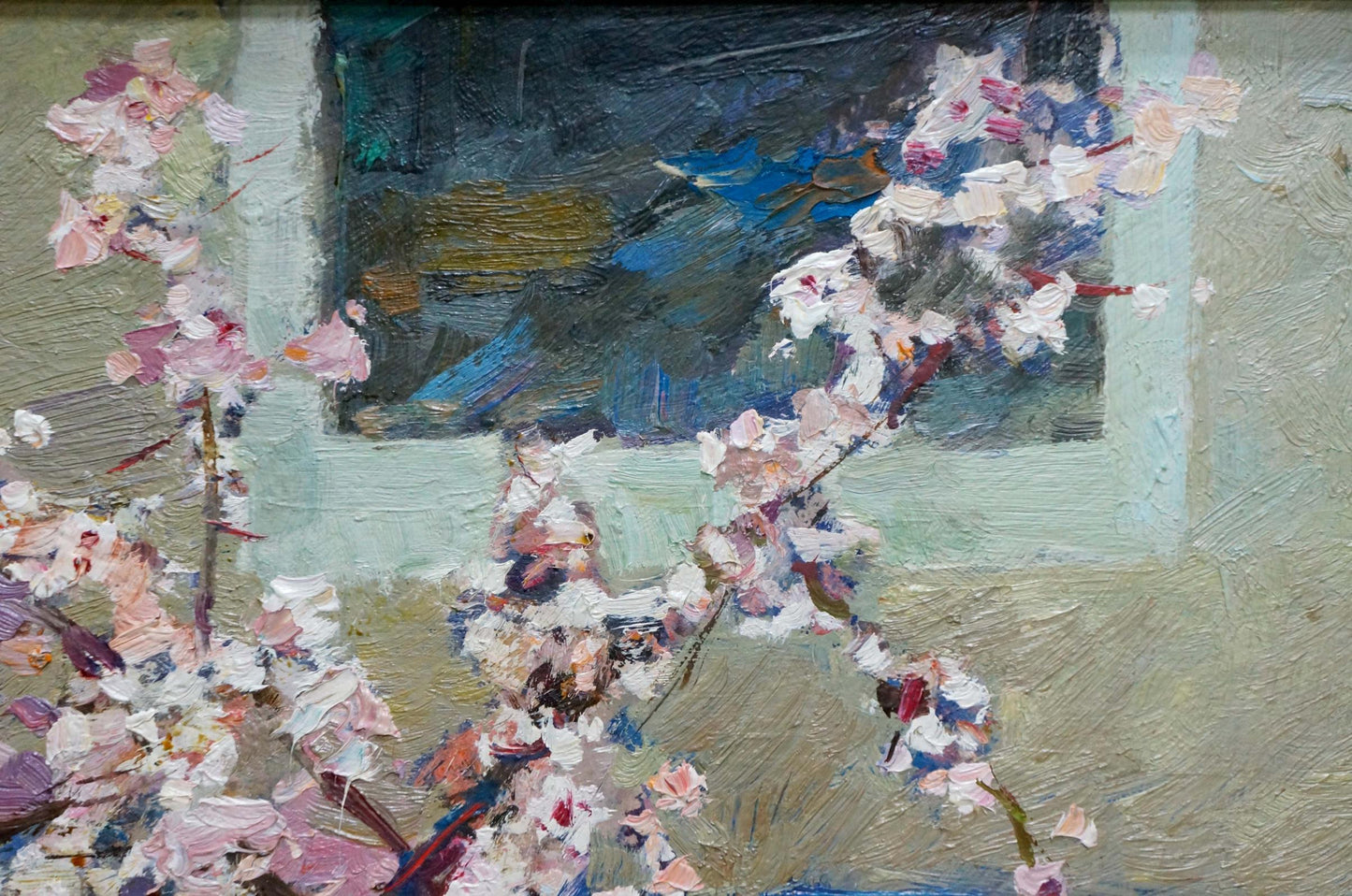 Oil painting of cherry blossoms by Fedor Zakharov