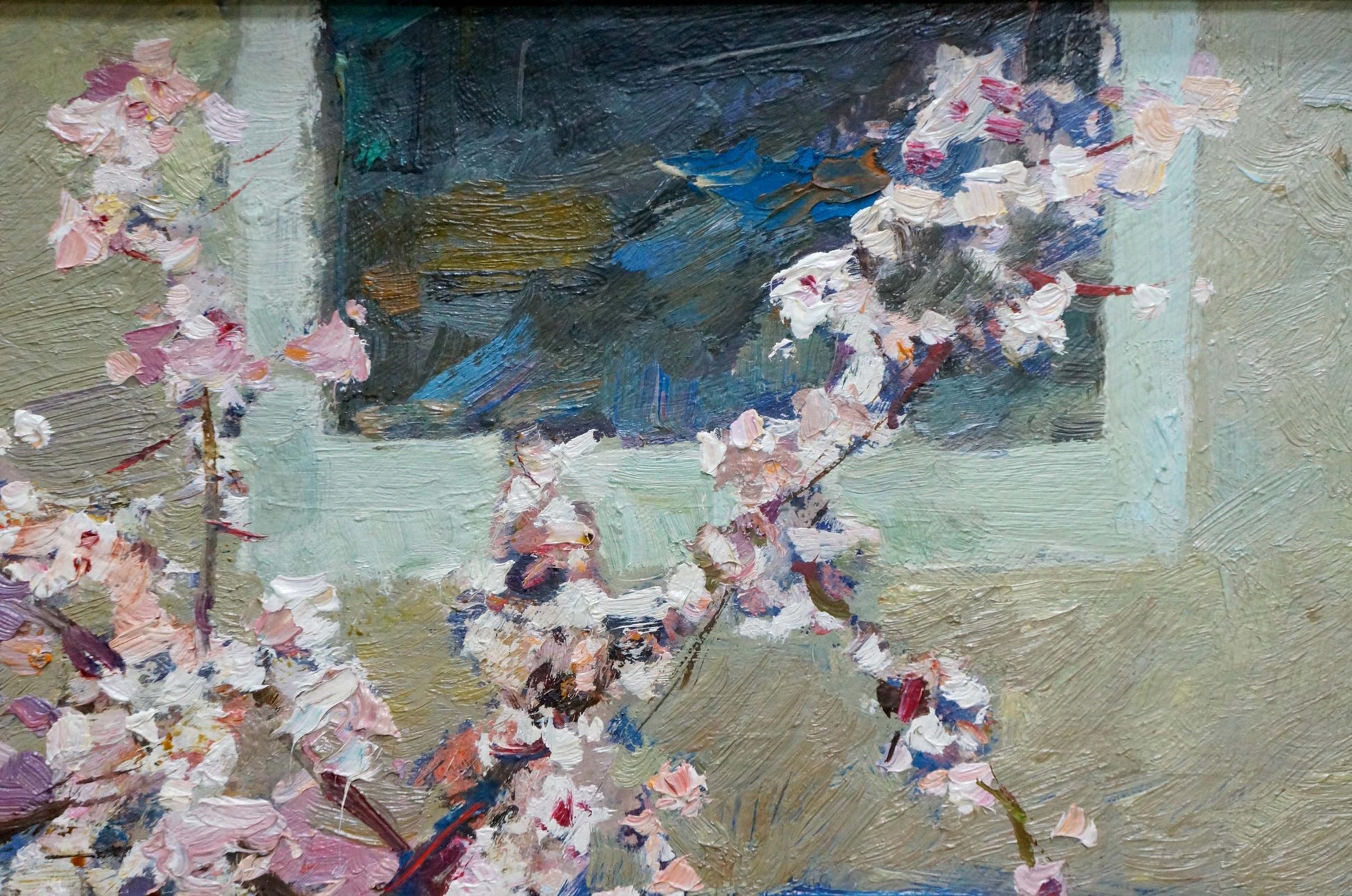 Oil painting of cherry blossoms by Fedor Zakharov