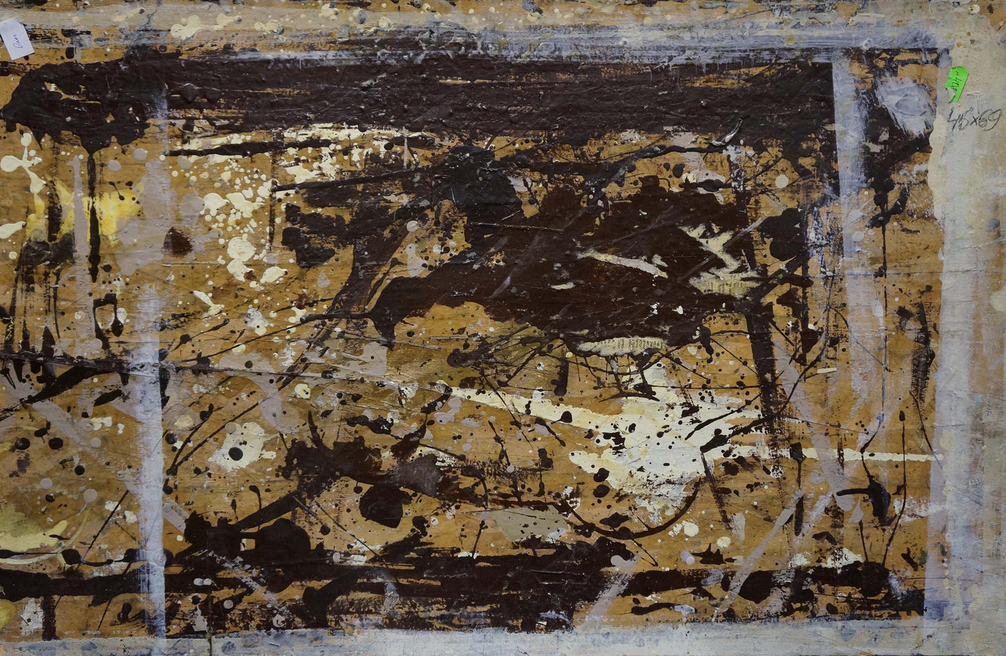 Oil painting Rocky shore by Mamchich Stepan Gavriilovich with bold abstract brushstrokes