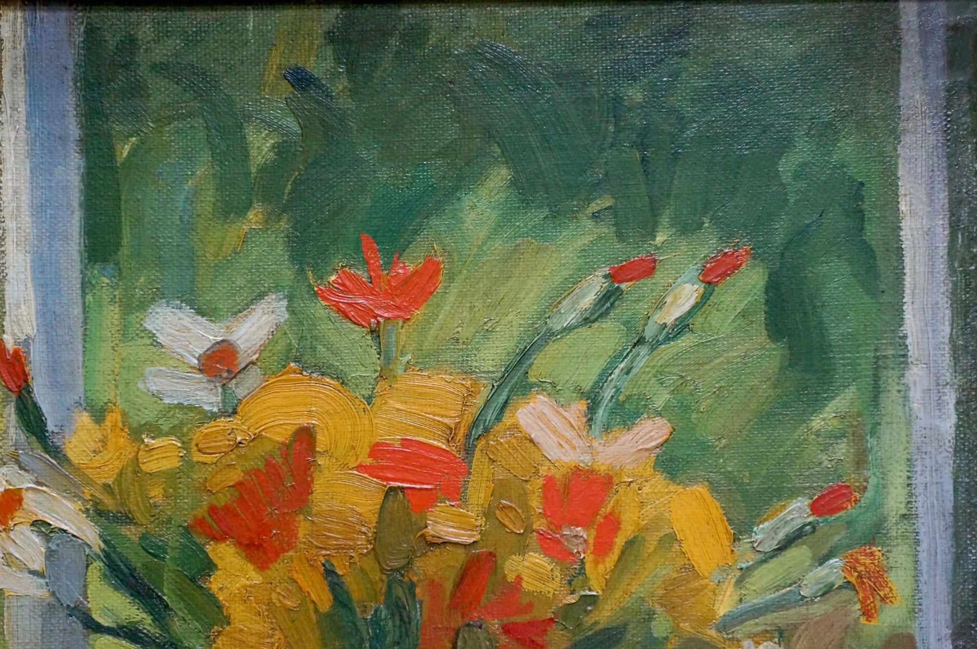 Oil painting Still life by Olga Chernysheva: vibrant flower bouquet