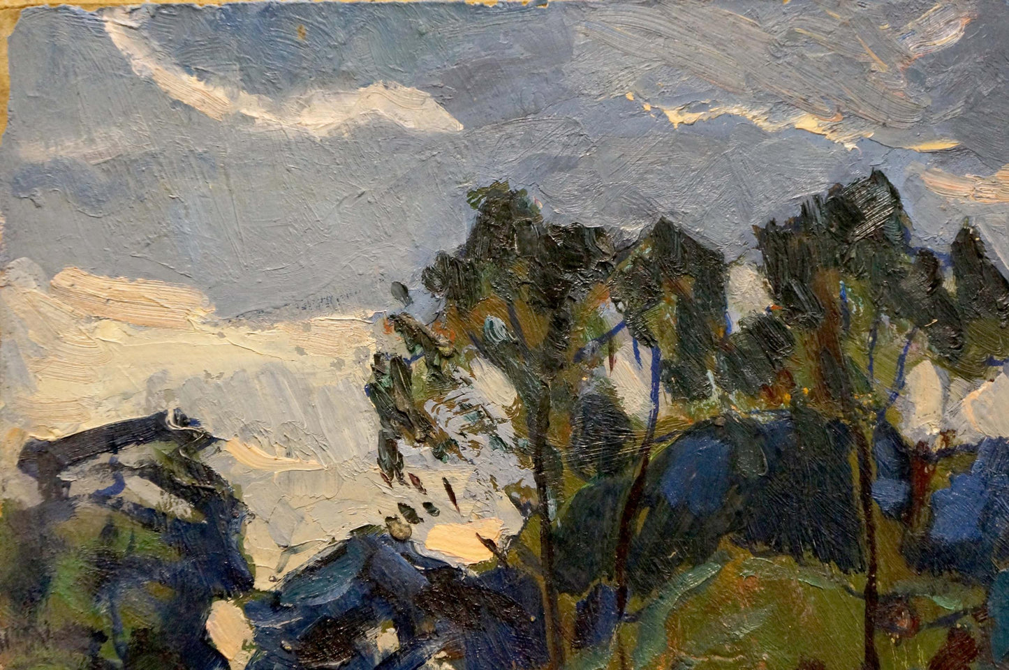 Impressionistic oil painting In the Evening by Fomin Anatoly Nikiforovich