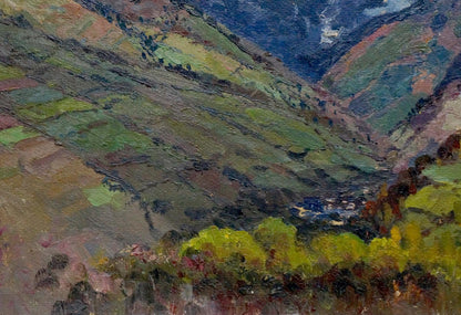 Oil painting of green valley by Sidoruk Vladimir Fedorovich