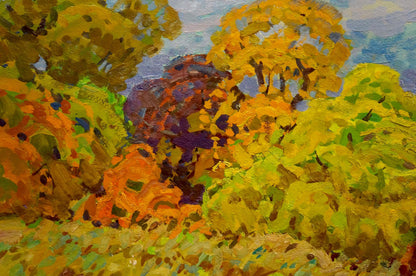 Oil painting The beauty of golden autumn by Grigory Ruban