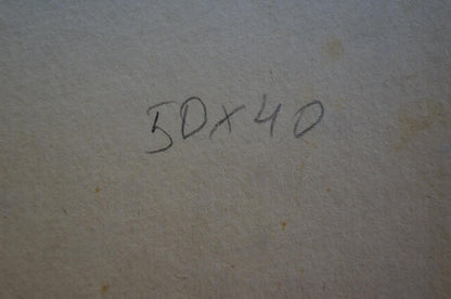 Back of Zhabinsky Leonid Andreevich grandmother portrait: handwritten 30x40 on textured paper