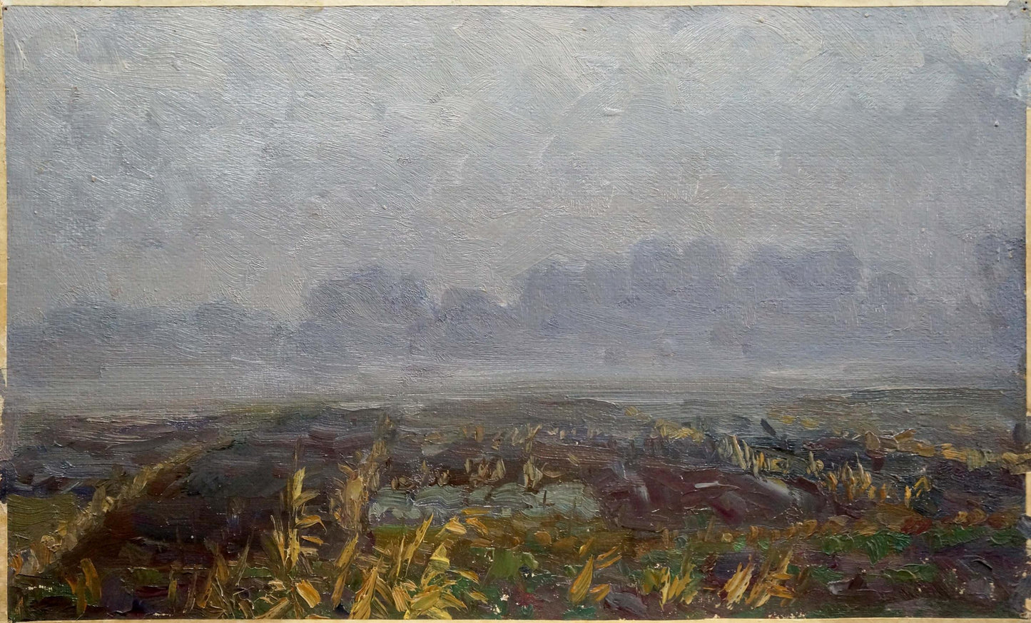 Oil painting Fog by Mordovets Andrey Nikitich misty landscape