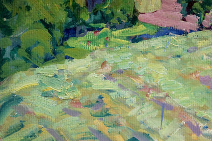 Vibrant impressionist oil painting Its a nasty day by Kolosovsky Georgy Sergeevich