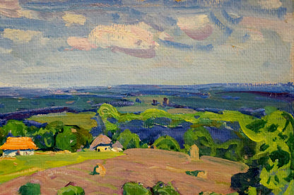 Vibrant impressionist oil painting Its a nasty day by Kolosovsky Georgy Sergeevich