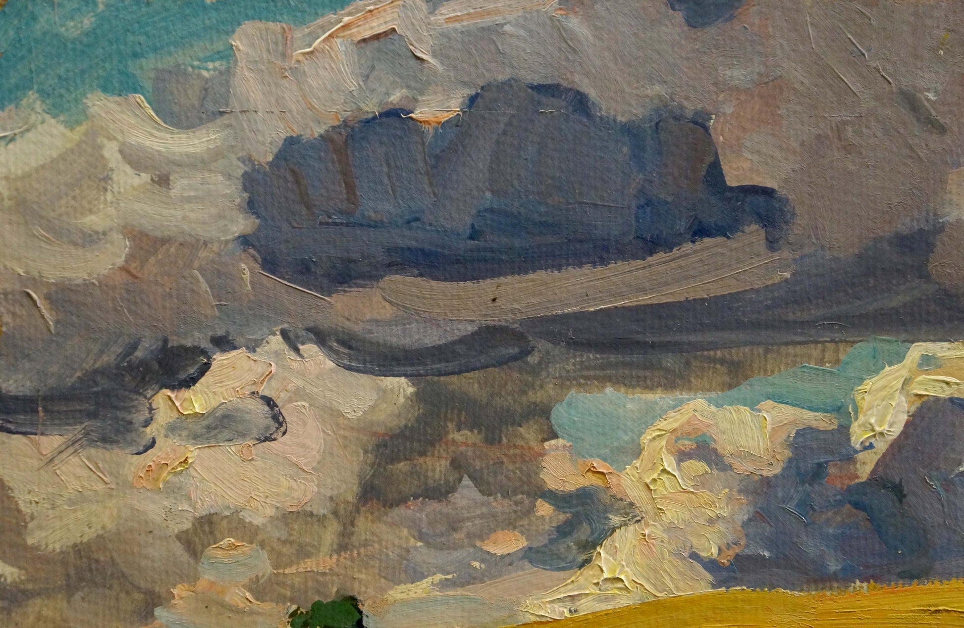 Textured oil painting Before the Rain by Kolosovsky Georgy Sergeevich