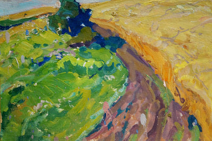 Vibrant impressionist oil painting Before the Rain by Kolosovsky Georgy Sergeevich