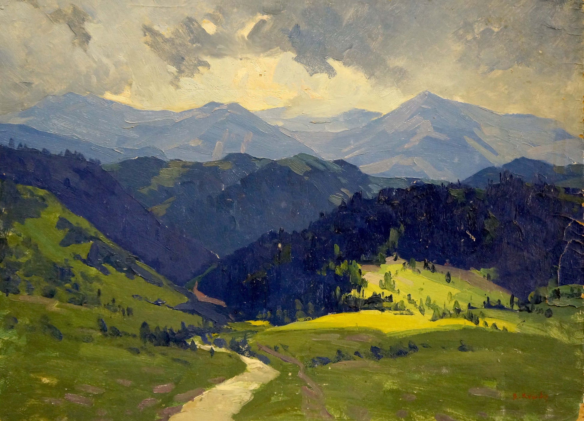 Oil painting of mountains landscape by Kushnir Veniamin Vladimirovich
