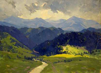 Oil painting of mountains landscape by Kushnir Veniamin Vladimirovich