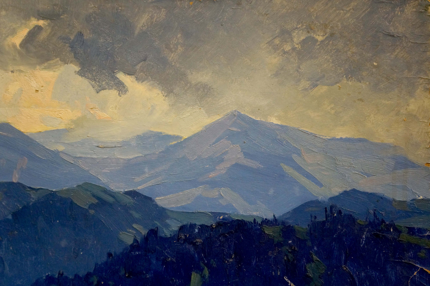 Oil painting of mountains landscape by Kushnir Veniamin Vladimirovich