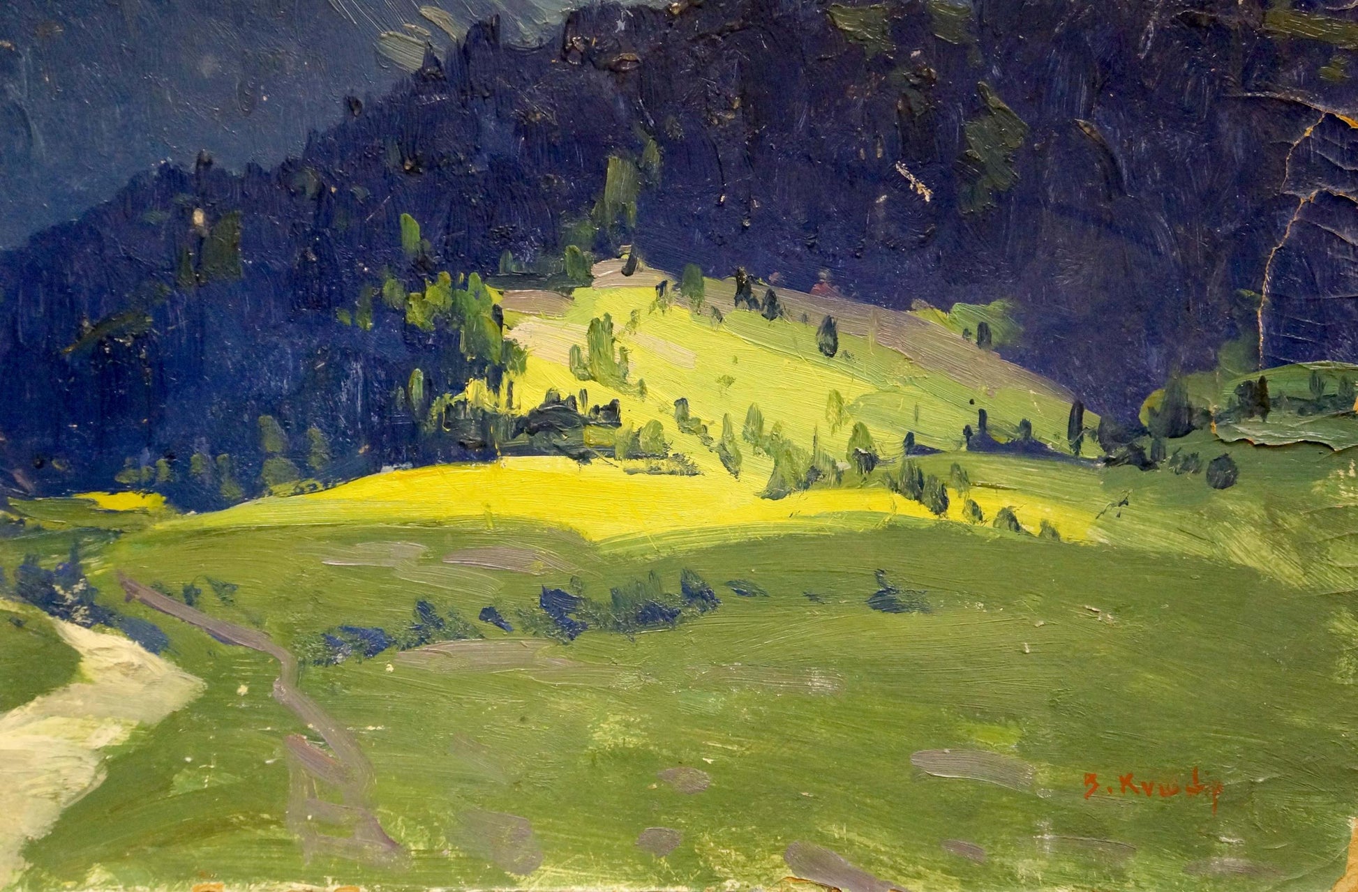 Oil painting of mountains landscape by Kushnir Veniamin Vladimirovich