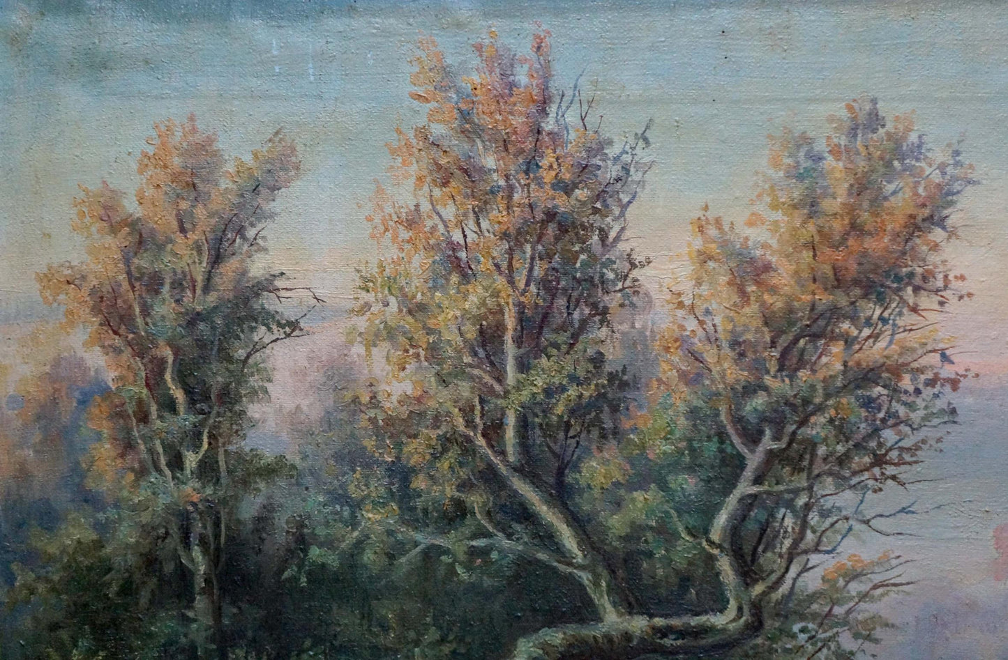 Oil painting of autumn trees by Bonya Grigory Vasilievich