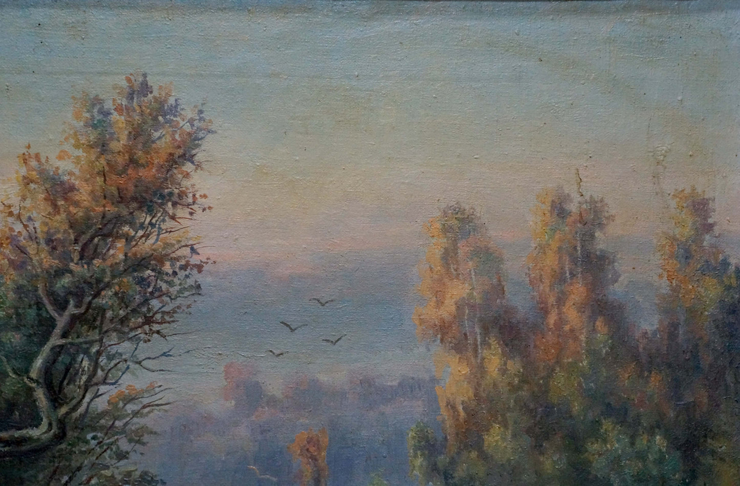 Oil painting of autumn trees by Bonya Grigory Vasilievich