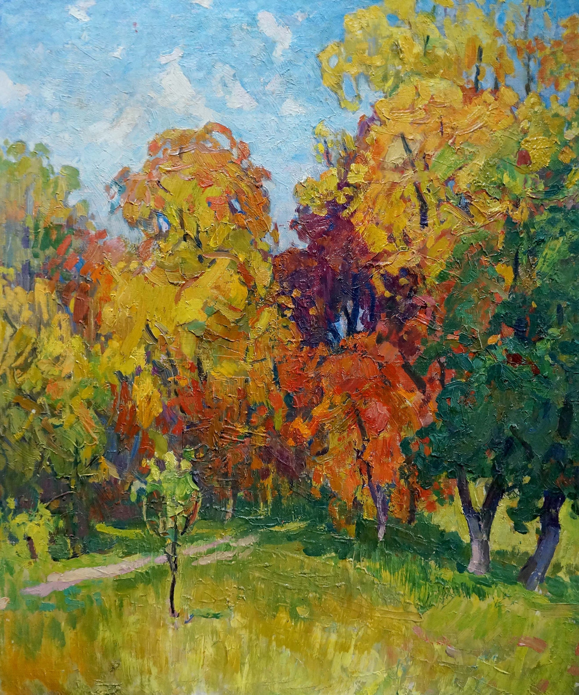 Oil painting Golden Autumn by Kolosovsky Georgy Sergeevich