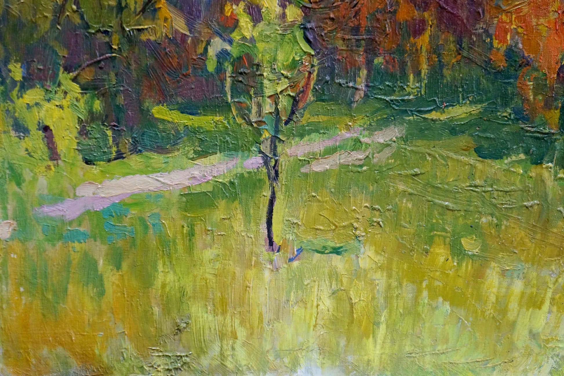 Oil painting Golden autumn by Kolosovsky Georgy Sergeevich