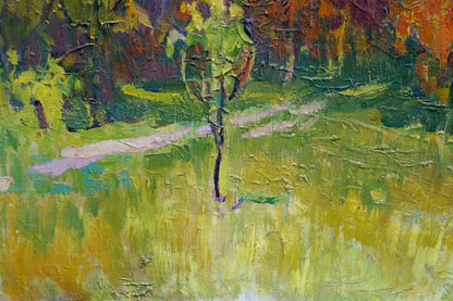 Oil painting Golden autumn by Kolosovsky Georgy Sergeevich