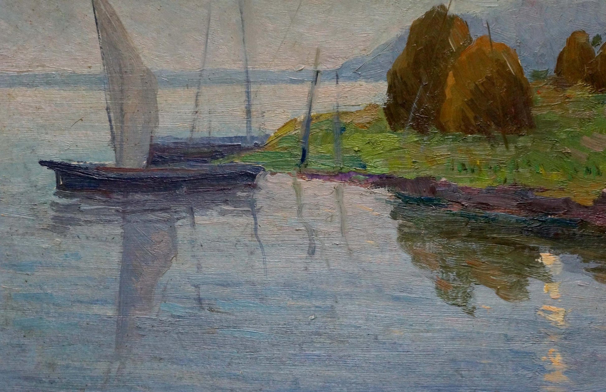 Oil painting Near the Shore by Stremsky Alexander Ivanovich