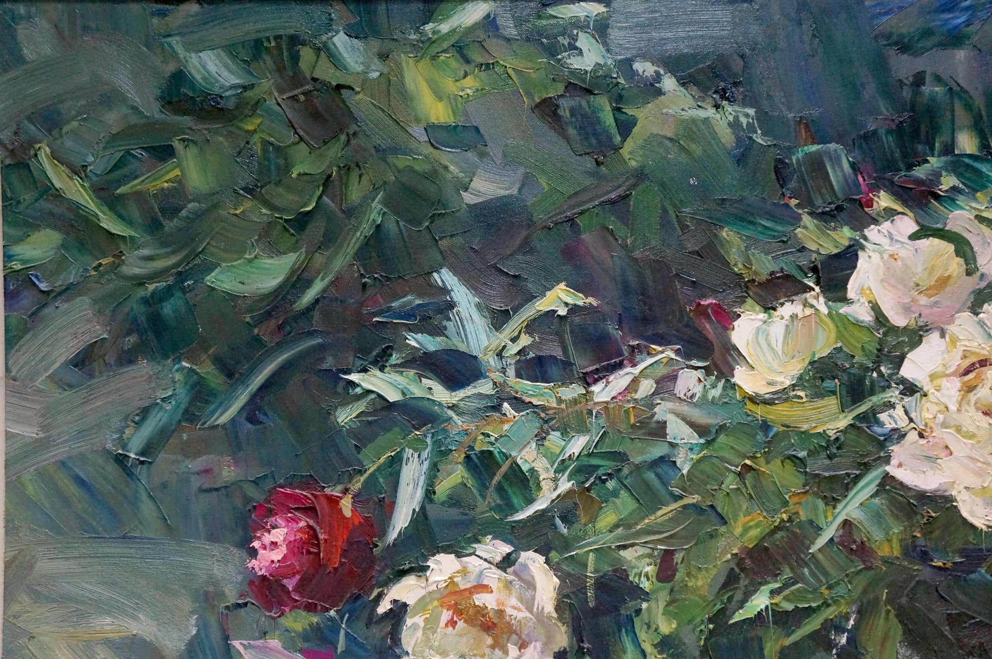 Oil painting of peonies by Shapovalov Anatoly Gavrilovich
