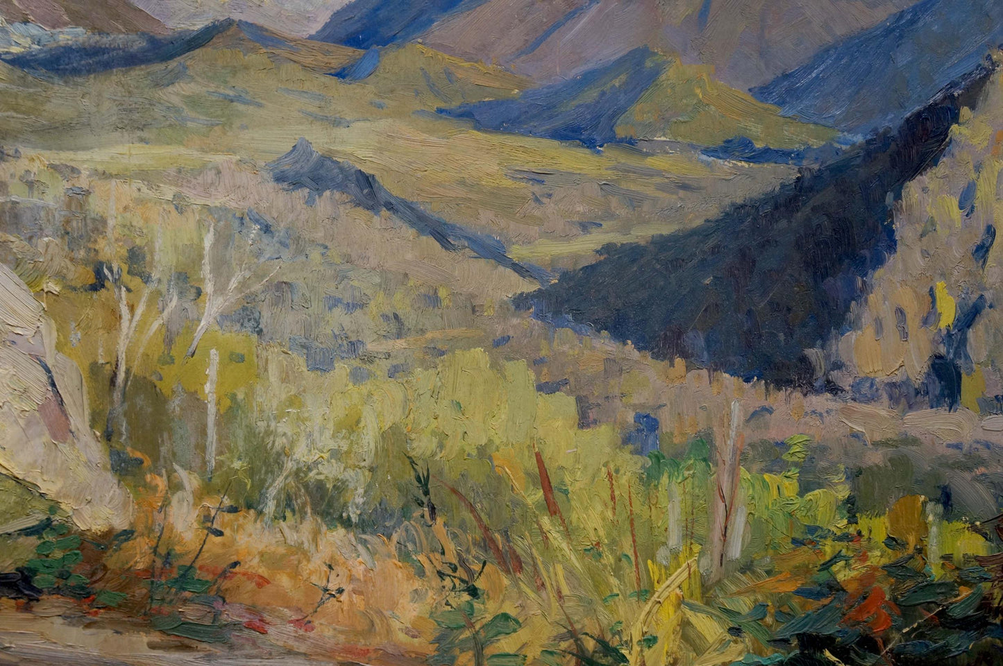 Oil painting of mountains landscape by Egorov Boris Kuzmich