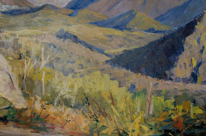 Oil painting of mountains landscape by Egorov Boris Kuzmich