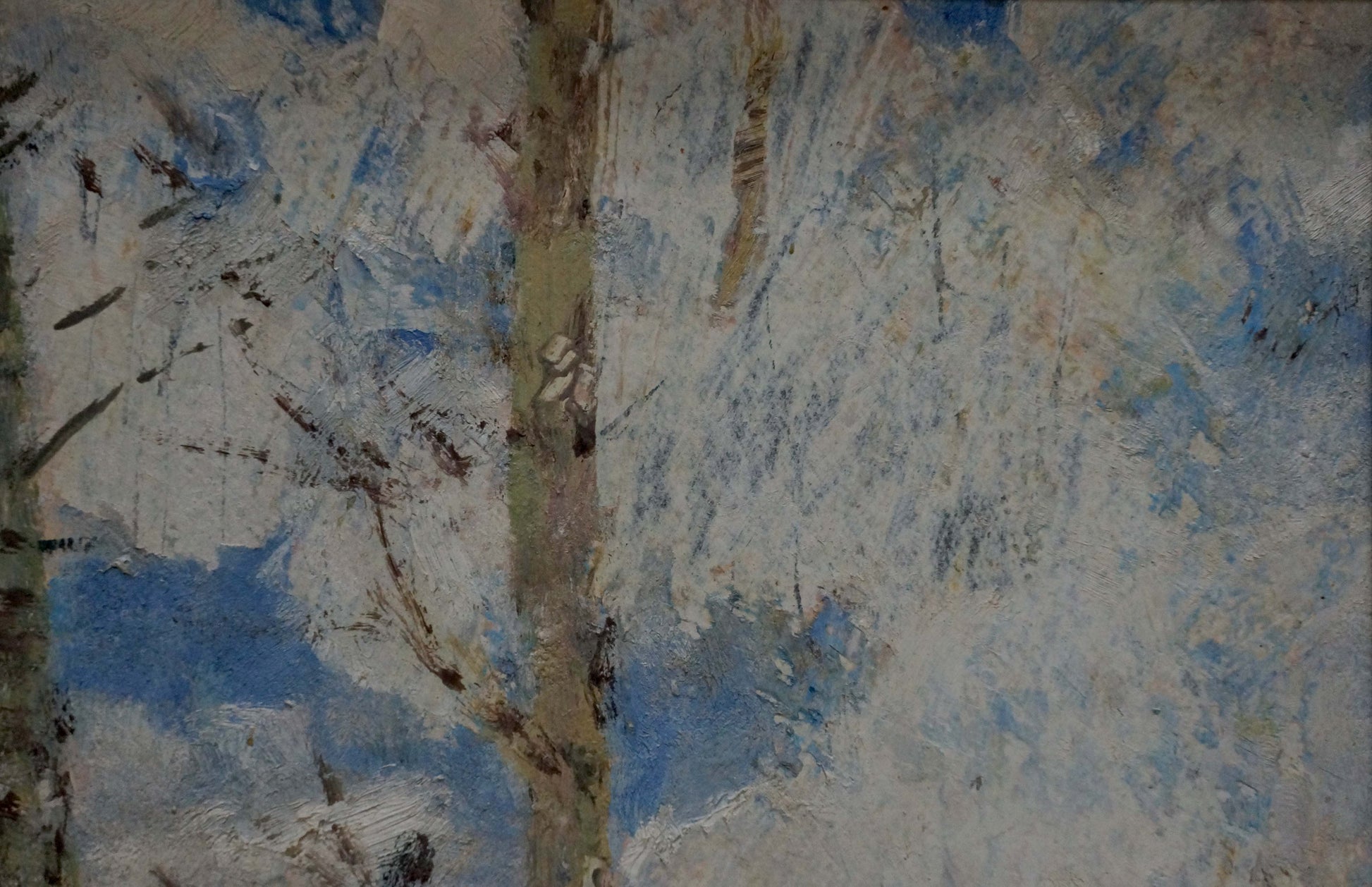 Abstract impressionist oil painting Winter is leaving by Nesterenko Nikolay Vasilievich