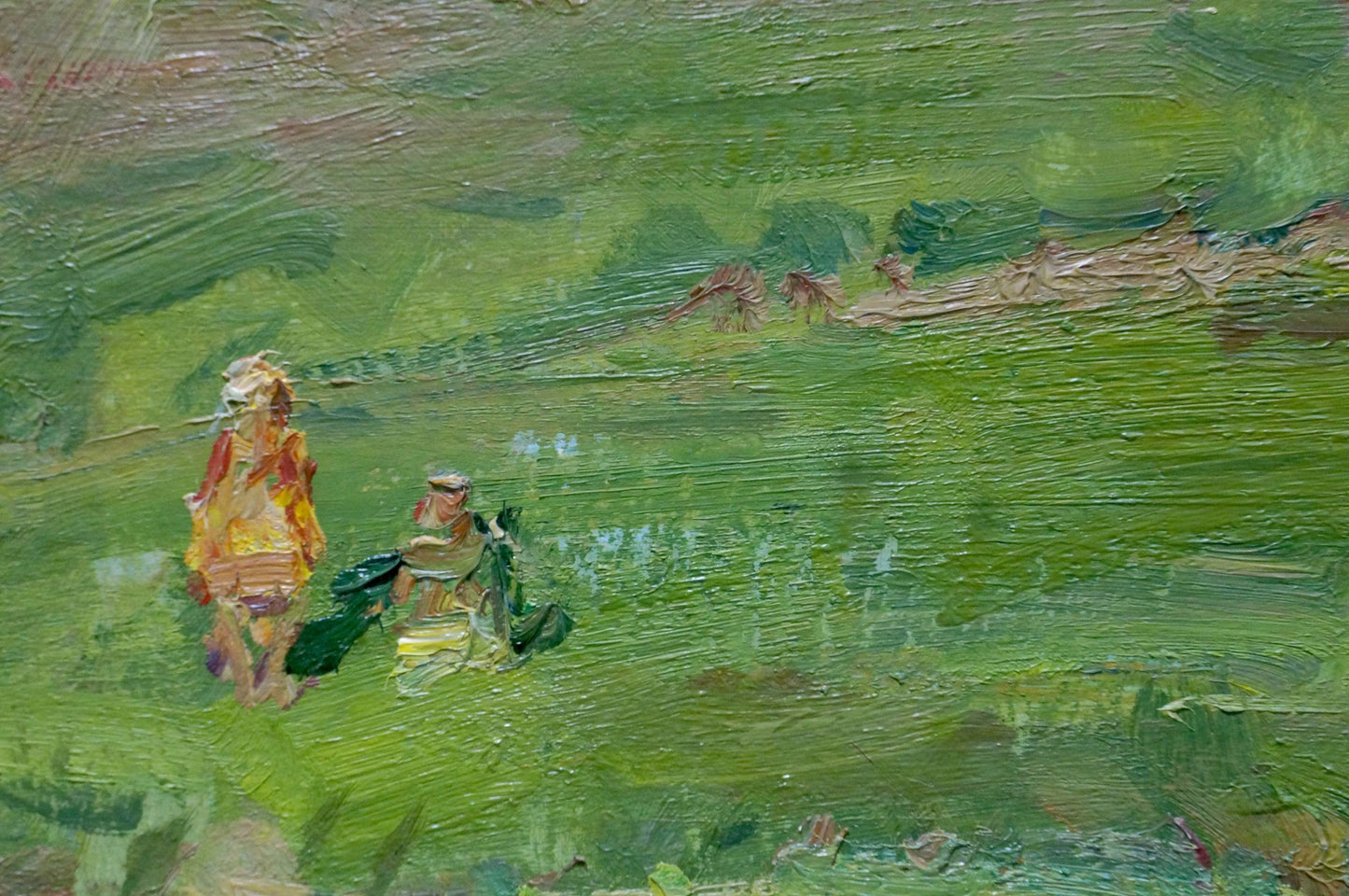 Oil painting Children in the field by Olkhov Vladimir Nikolaevich