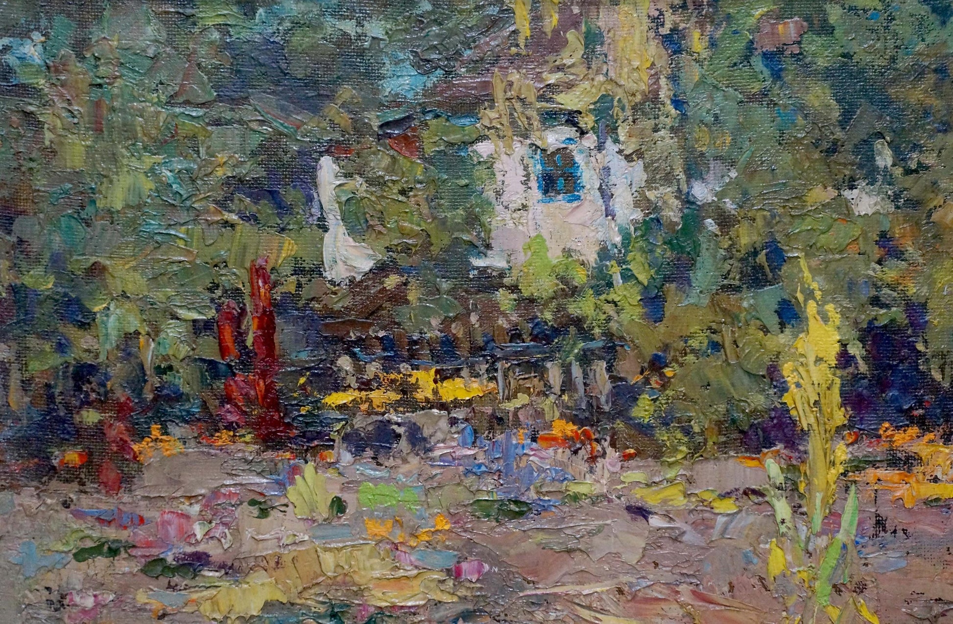 Oil painting of garden by Sheludko Leonid Nikolaevich