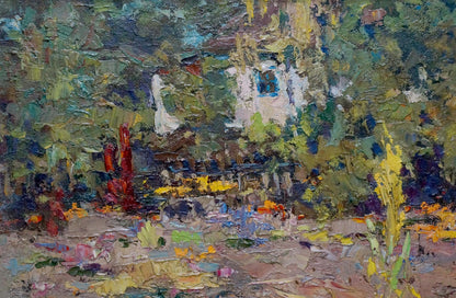 Oil painting of garden by Sheludko Leonid Nikolaevich