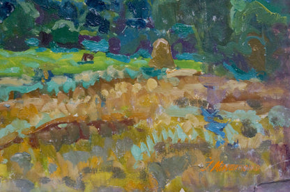 Vibrant impressionist oil painting After the Rain I by Miroshnichenko