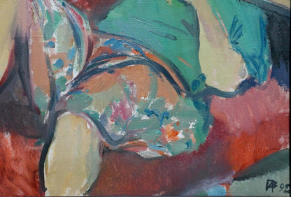 Abstract oil painting Man is resting by Garmider Gennady Vasilievich