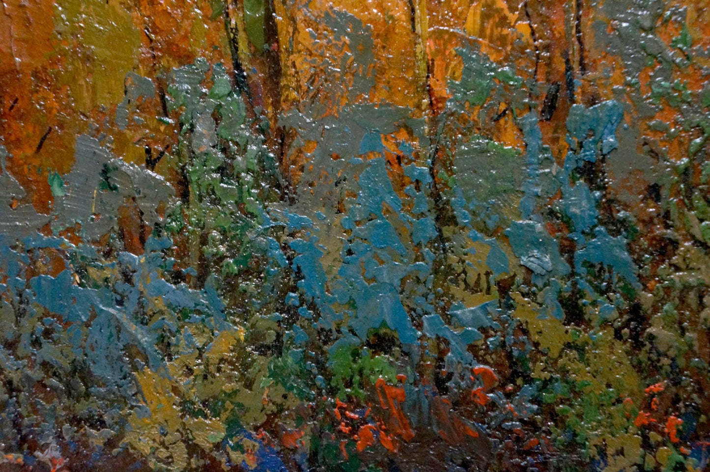 Vibrant abstract oil painting by Konstantinopolskiy Adolf Markovich