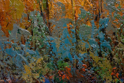Vibrant abstract oil painting by Konstantinopolskiy Adolf Markovich