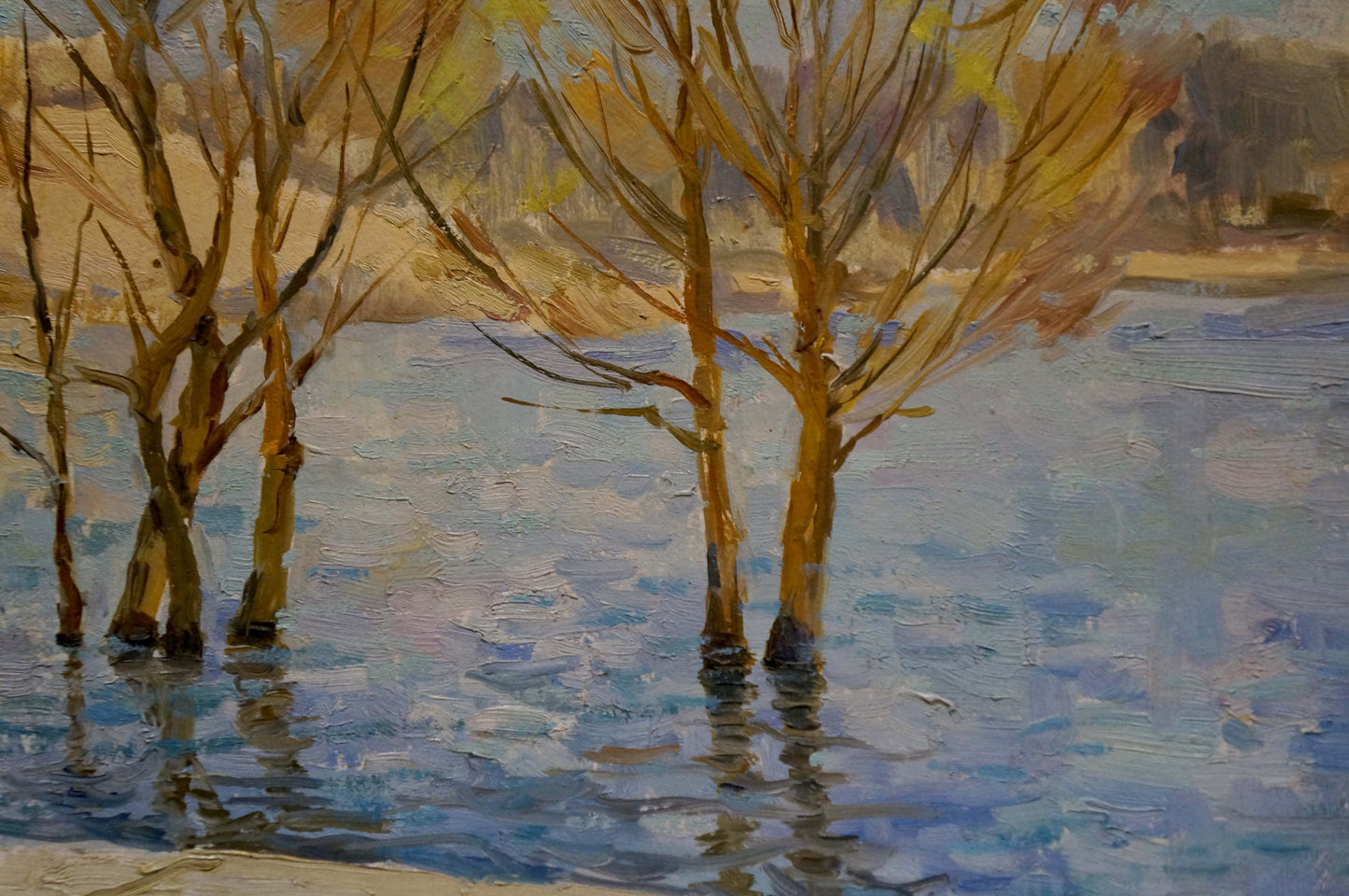 Oil painting River in the park by Fomin Anatoly Nikiforovich